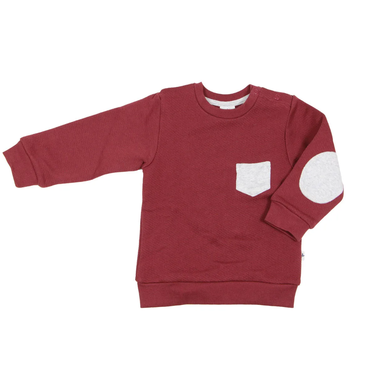 Leela Cotton Kinder Fleece Sweatshirt Bio Baumwolle, ziegelrot