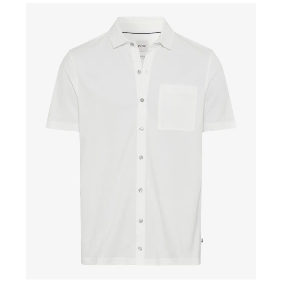 Brax Herren Hemd kurzarm Style Piroz weiß 264678 70432700 98 offwhite