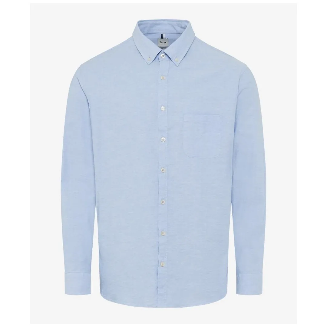 Brax Herren Hemd langarm Style Daniel blau 403300 74412700 29 sky