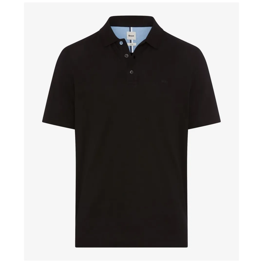 Brax Herren Poloshirt Style Pete schwarz 204500 70426000 02 black