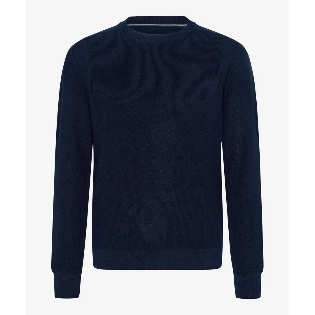 Brax Herren Strickpullover Style Roy blau 212007 70121900 22 dark navy