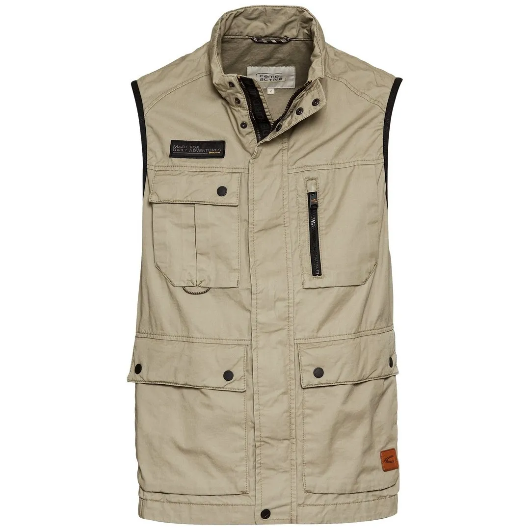 Camel active Herren Outdoor Weste Vest beige 5N60 460020 31