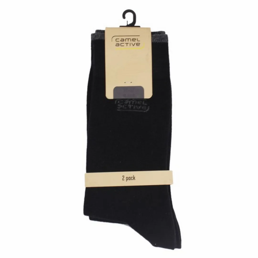 Camel active Socken Doppelpack schwarz 6590 610