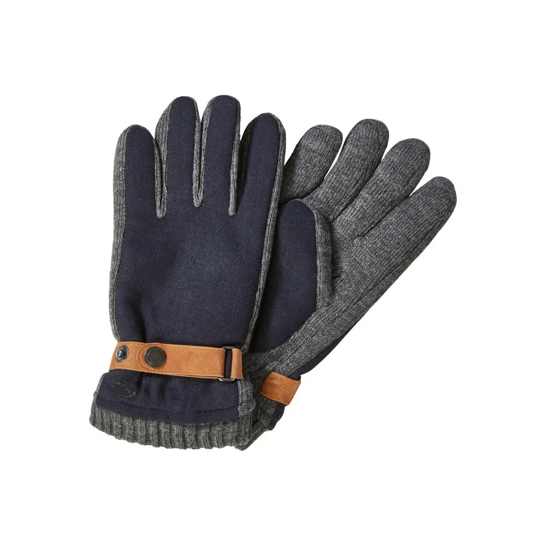 Camel active Herren Handschuhe blau grau 4G29 408290 47 night blue