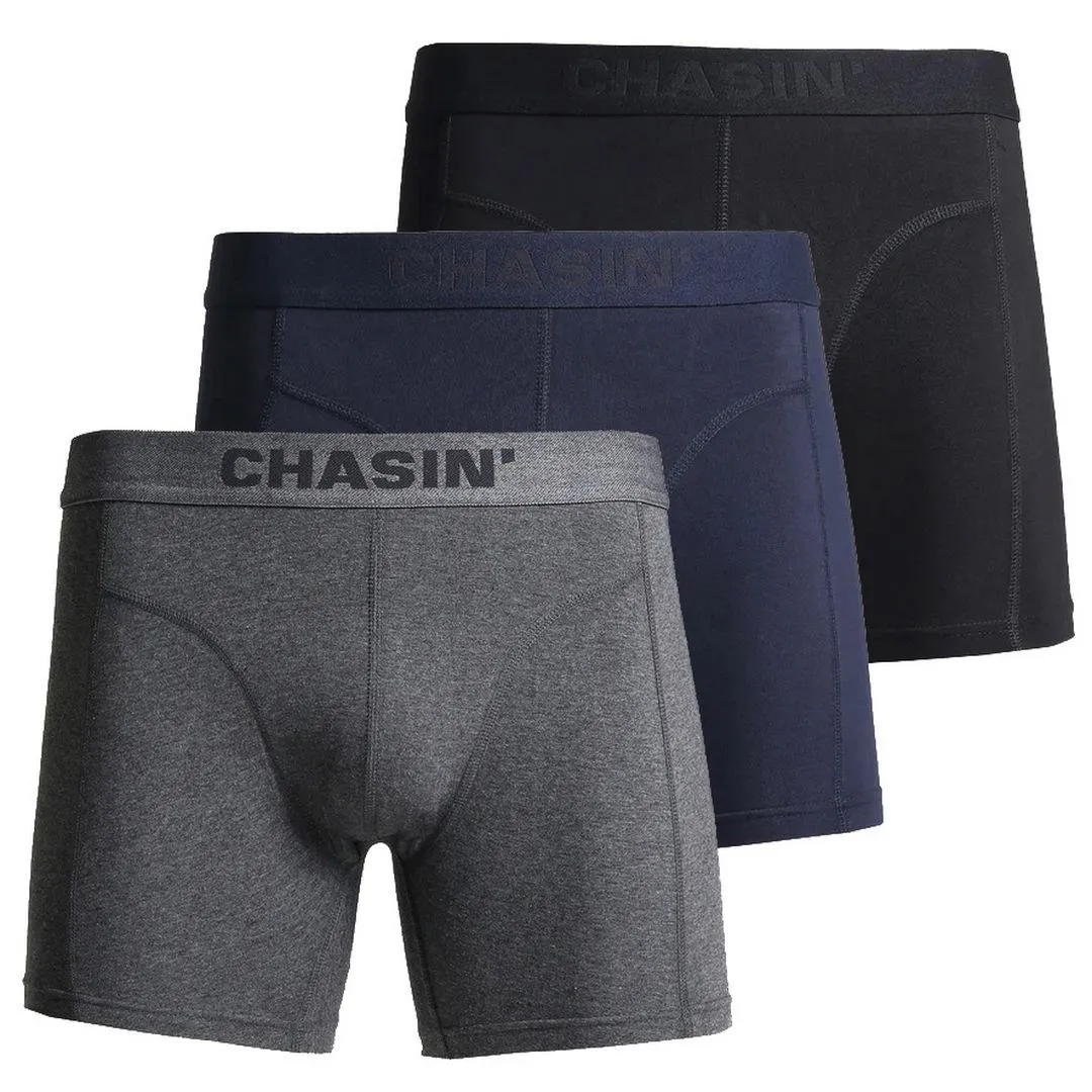 Chasin Herren Boxershort Dreierpack mehrfarbig Thrice Mylo 9U00172112 E60 navy