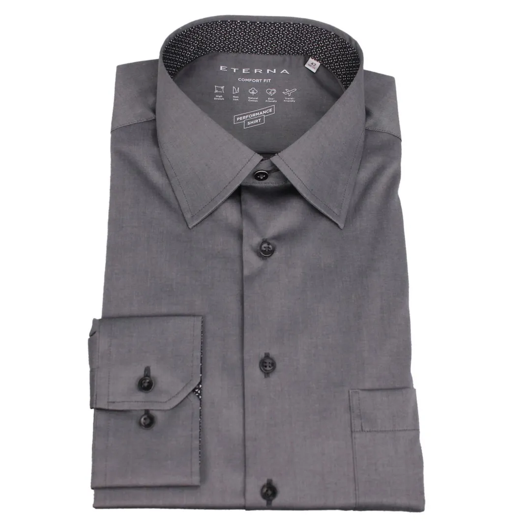 Eterna Herren Businesshemd Comfort Fit grau 4060 E14E 33
