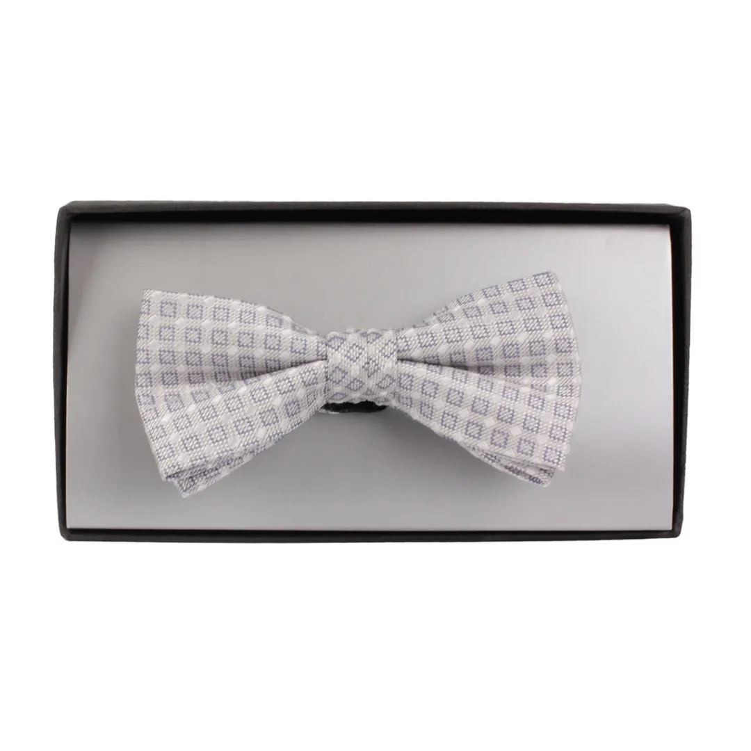 J.S. Fashion Fliege Schleife mehrfarbig gemustert F 60246 12 grau