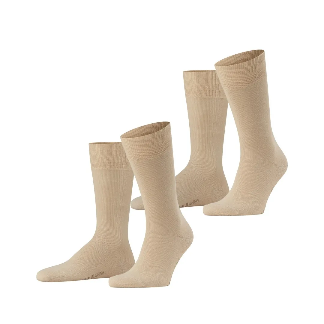Falke Doppelpack Herren Socken Swing beige 14633 4320 sand
