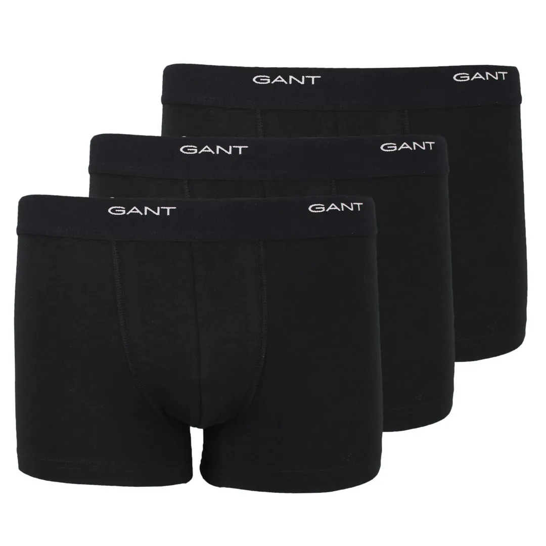 Gant Herren Boxershorts Trunk Dreierpack schwarz 900003333 5 black