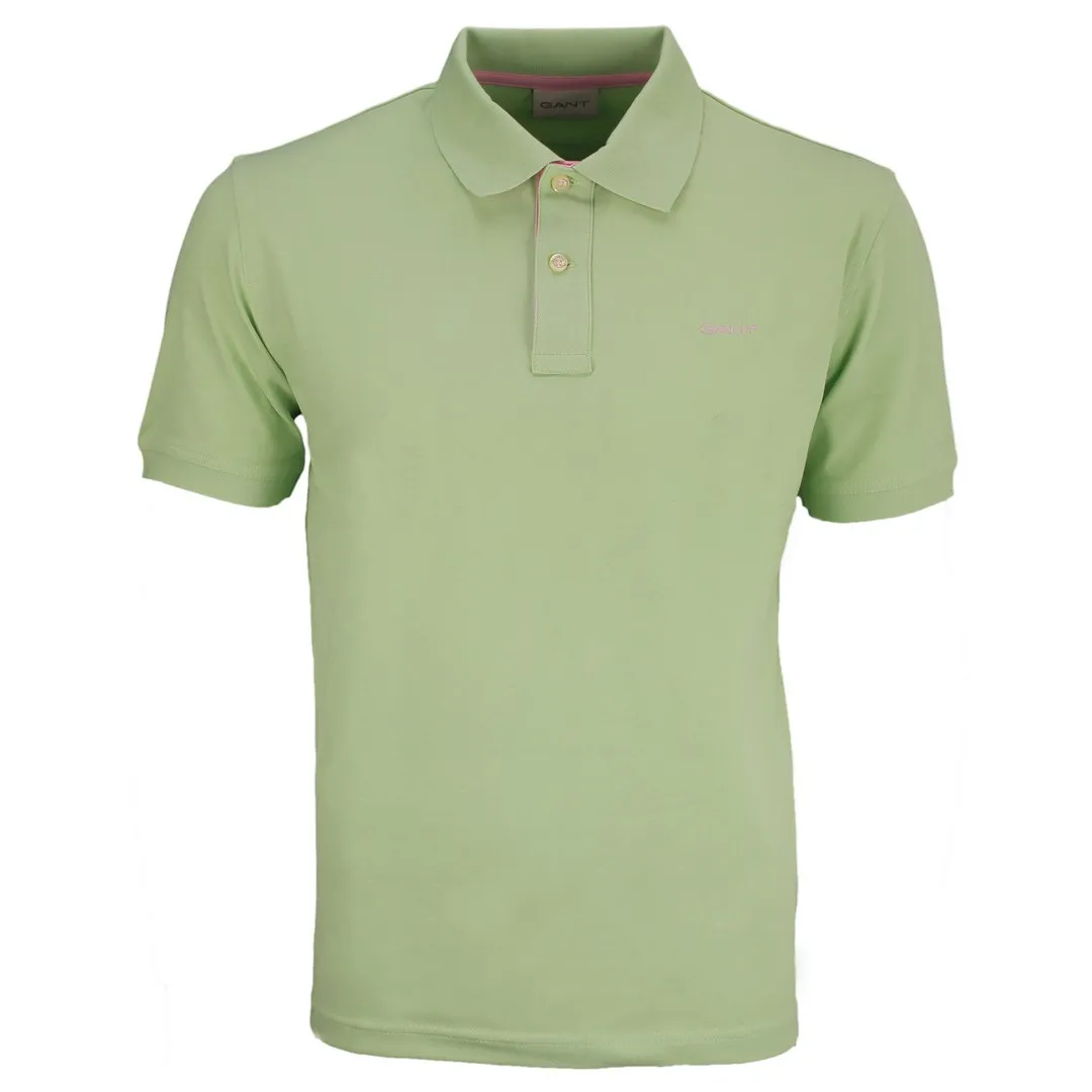 Gant Herren Piqué Poloshirt Regular Fit grün 2062026 342 apple green