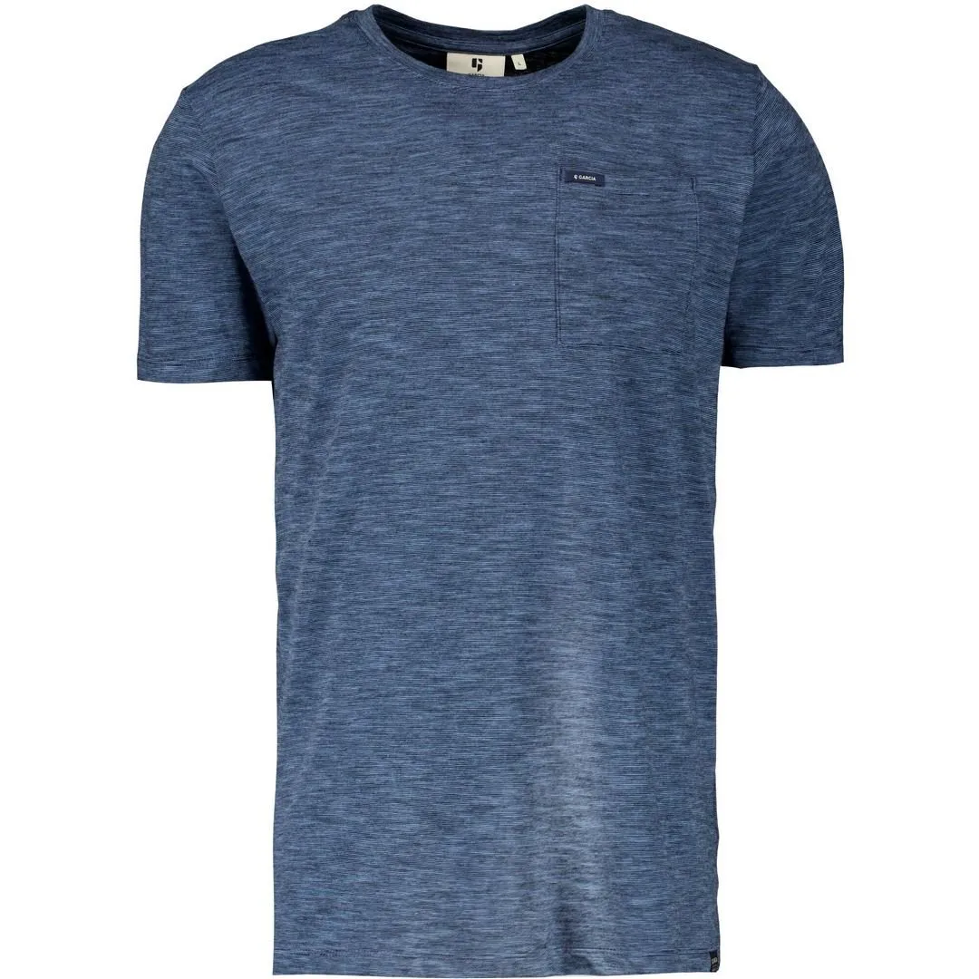 Garcia Herren T-Shirt Regular Fit blau Z1100 193 blue lake