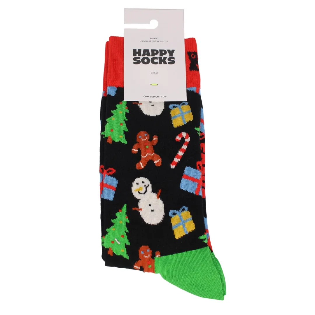 Happy Socks Socken Weihnachten Bring it on schwarz BIO01 9300 black