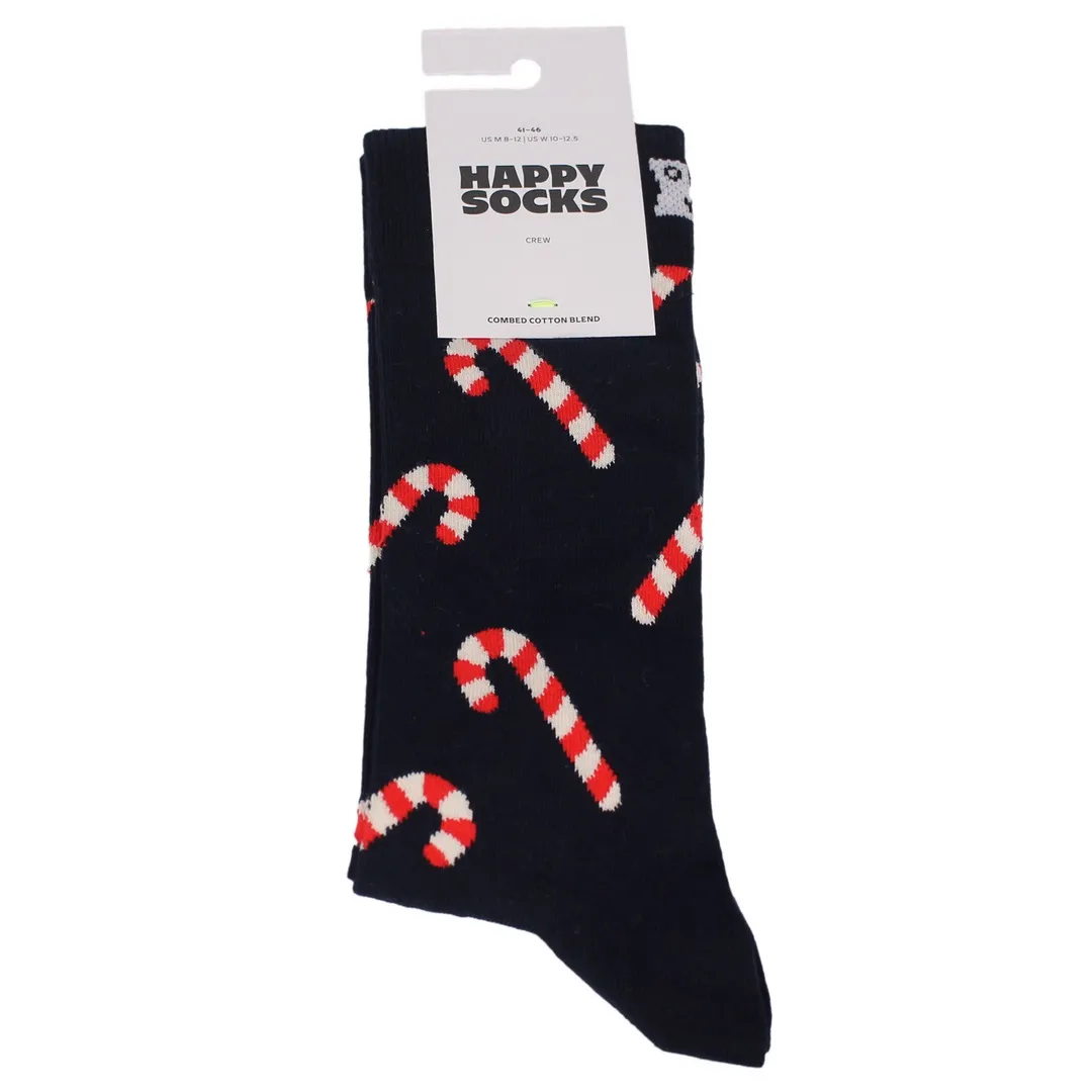 Happy Socks Socken Zuckerstange Candy Cane blau SCAN01 6500 navy