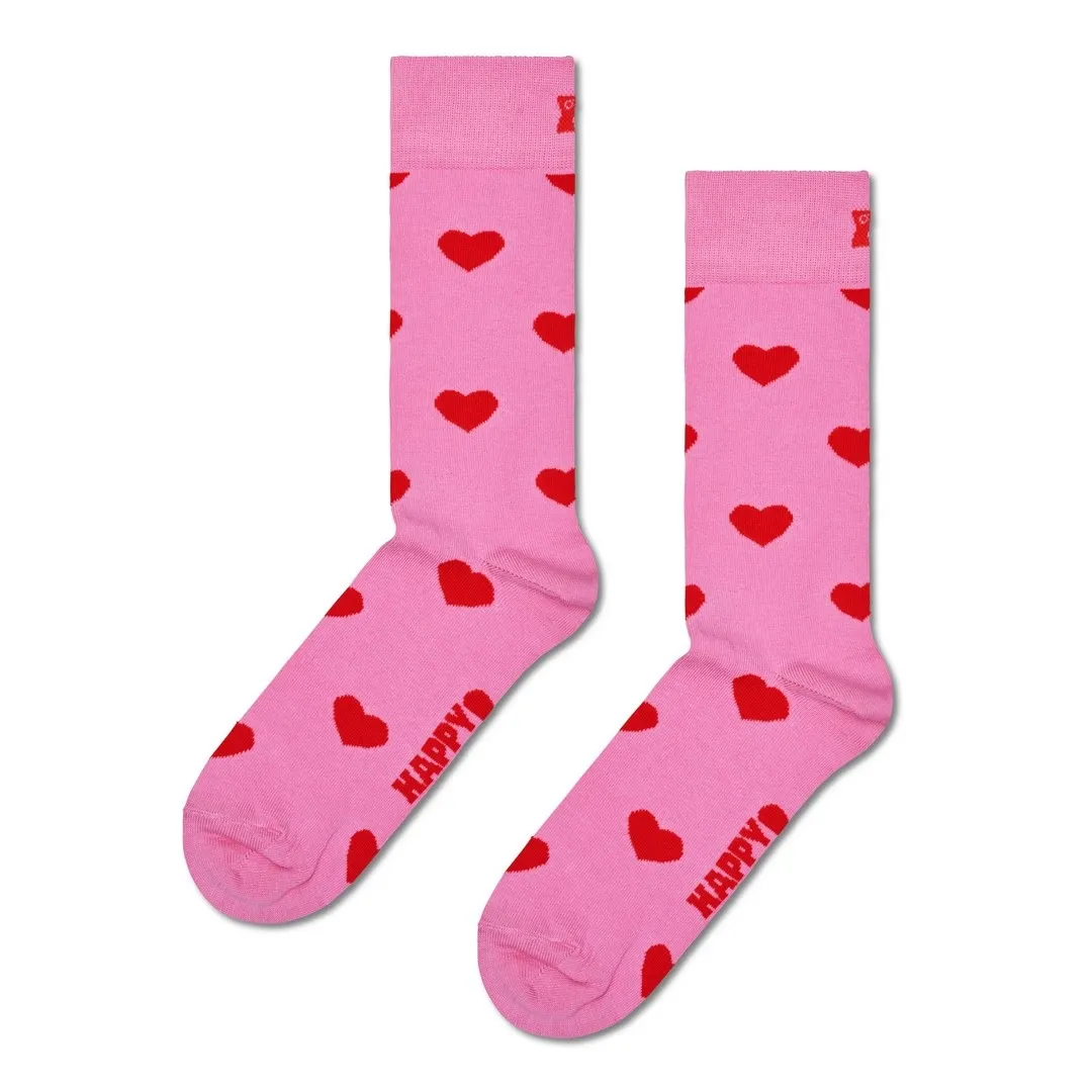Happy Socks Socken Heart P000068 Herzen rosa rot