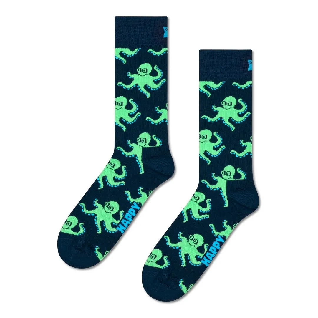Happy Socks Socken Octopus navy P002580 grün blau