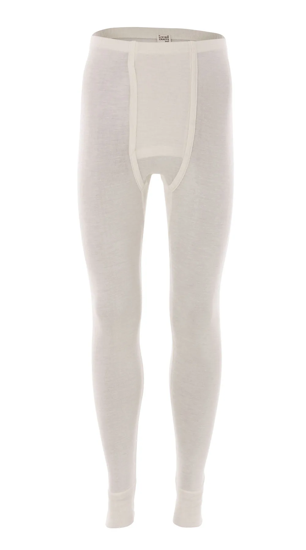 Living Crafts Herren Unterhose Lang Wolle Seide