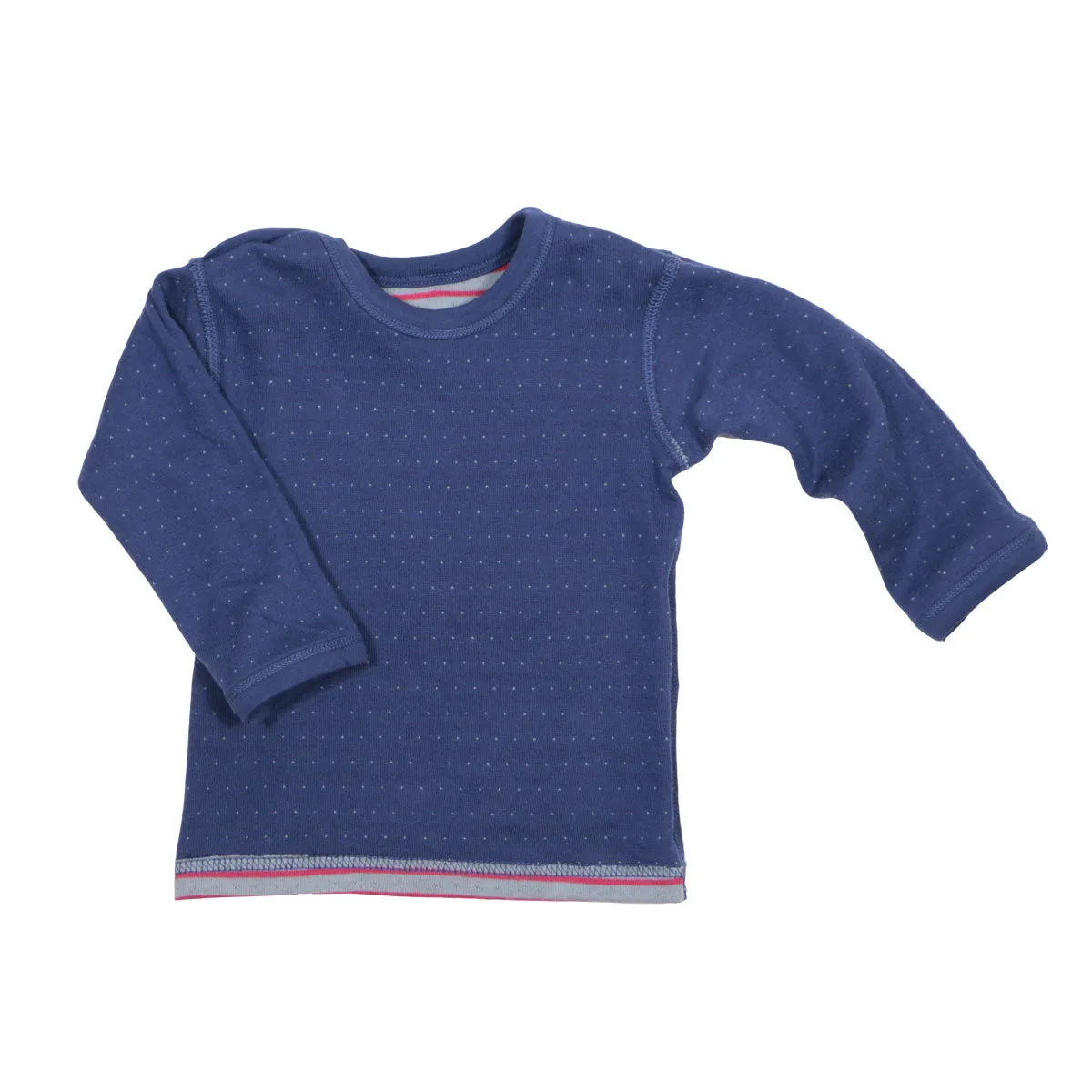 Leela Cotton Baby und Kind Wendelangarmshirt Dunkelblau