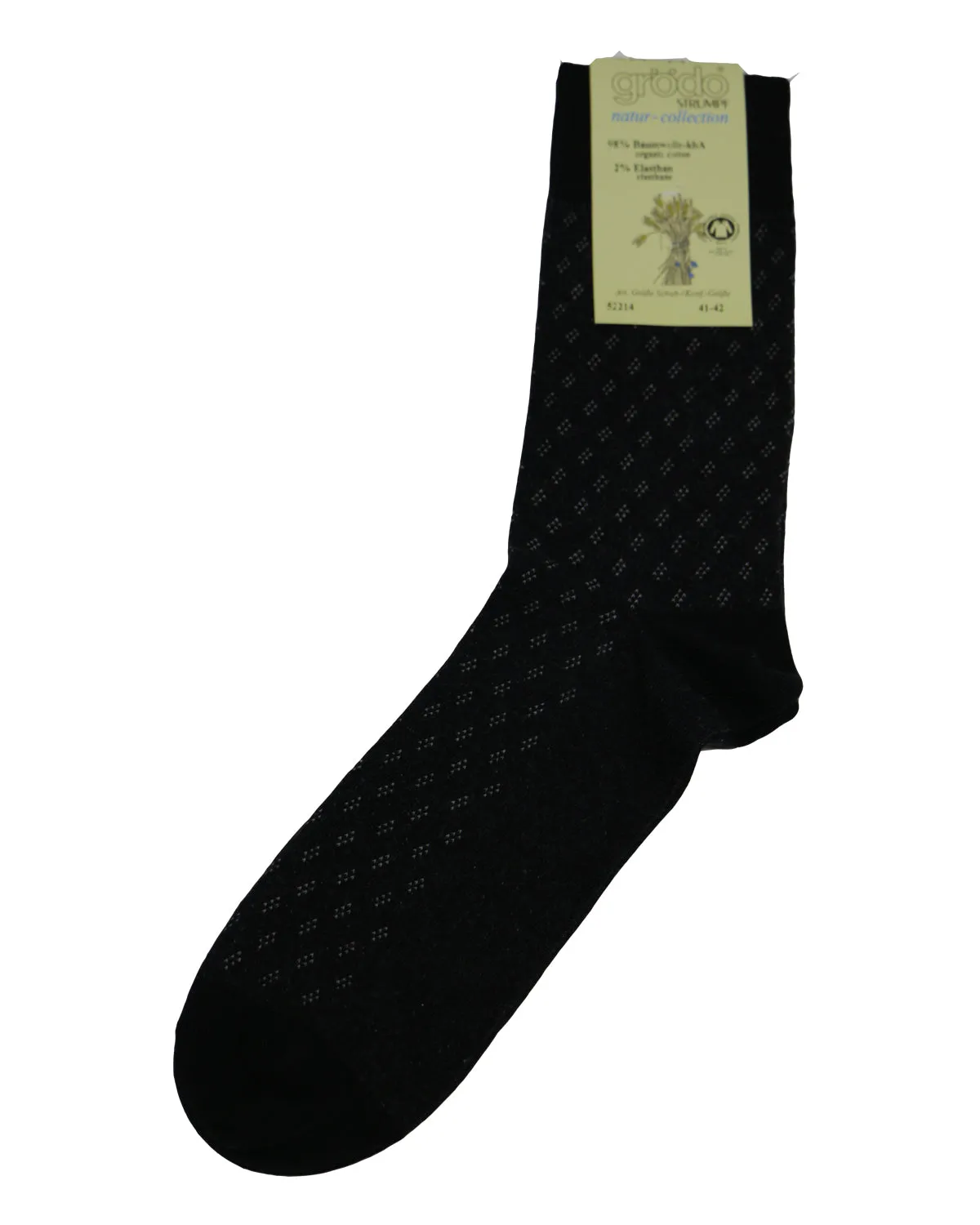 Grödo Damen Herren Socken mit Kleinjaquard-Muster