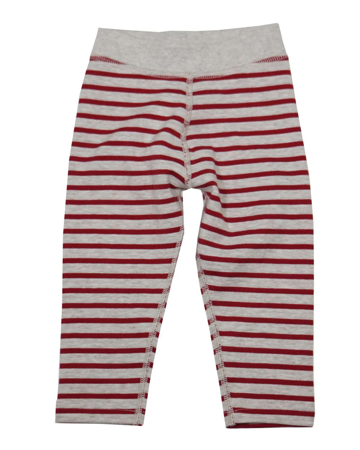 Kinder Wendeleggings Bio Baumwolle ziegelrot-beige melange