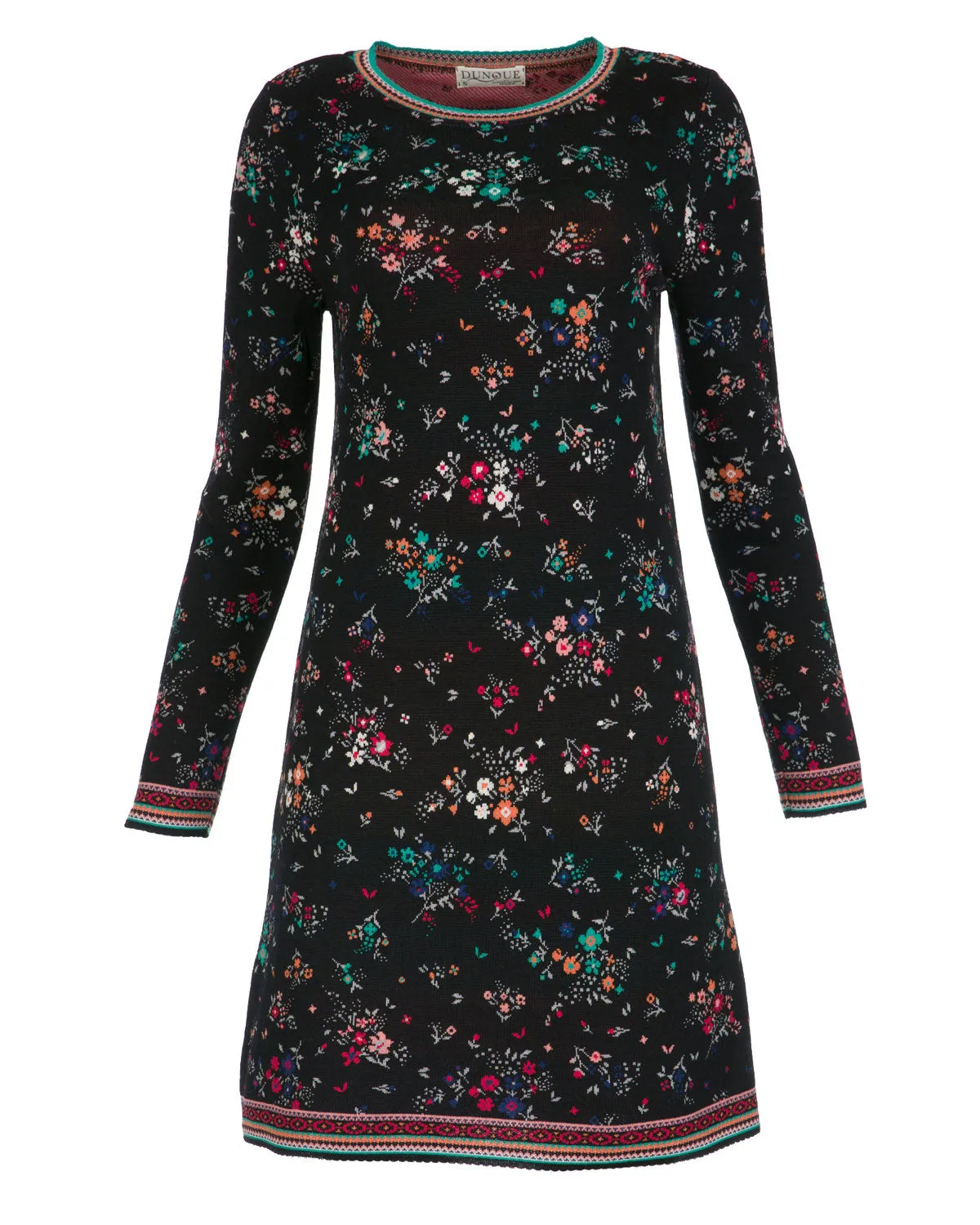 Dunque Jacquard Kleid kbT Merinowolle Bio Baumwolle