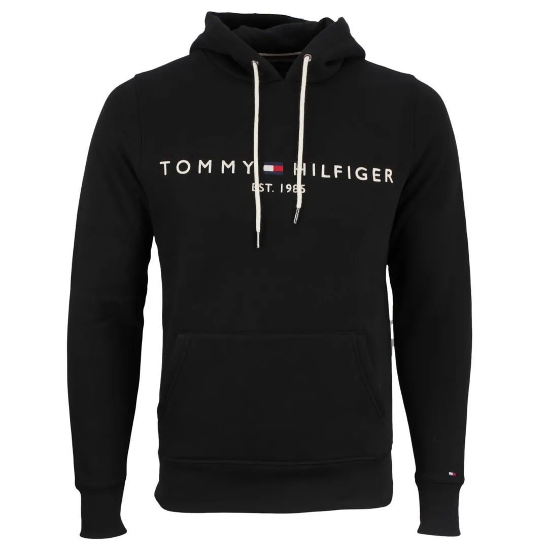 Tommy Hilfiger Core Tommy Logo Hoody Pullover schwarz MW0MW10752 BAS Jet black