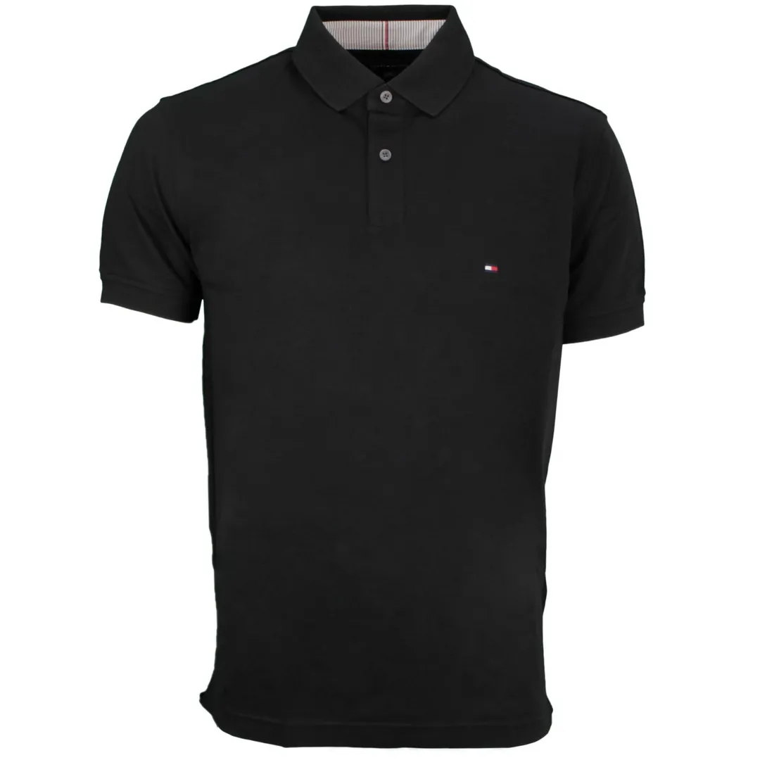 Tommy Hilfiger Herren 1985 Regular Polo Shirt schwarz MW0MW17770 BDS Black