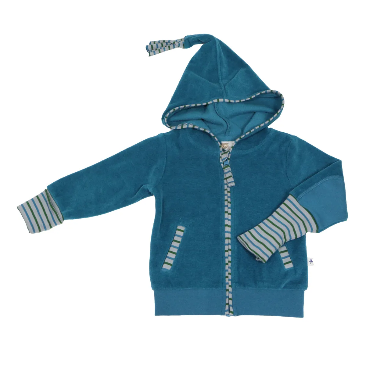 Nickikapuzenjacke, Baumwolle (Bio) Farbe ozeanblau