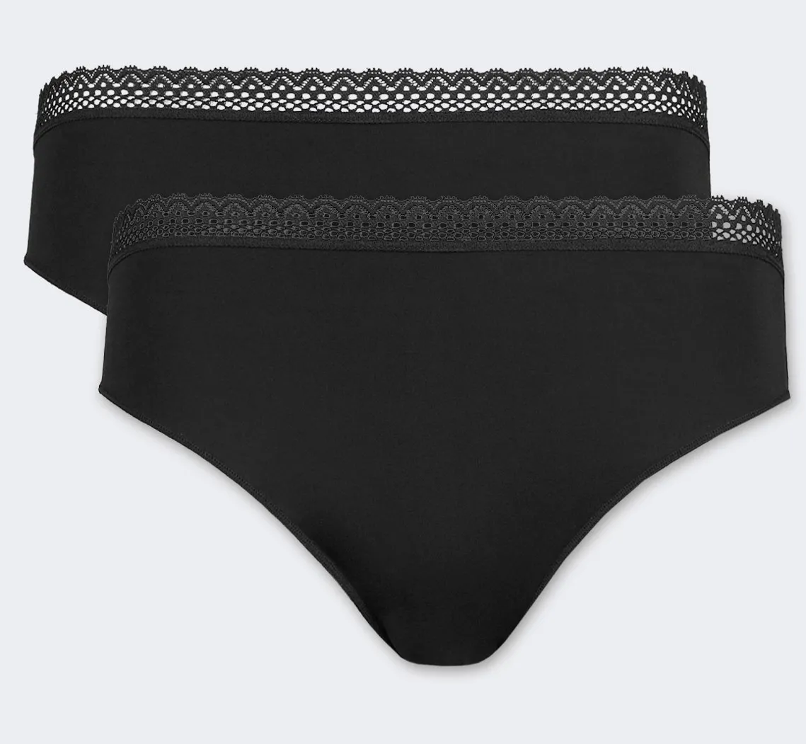 2er-Pack Nina von C. Damen Jazzpant mit Spitze