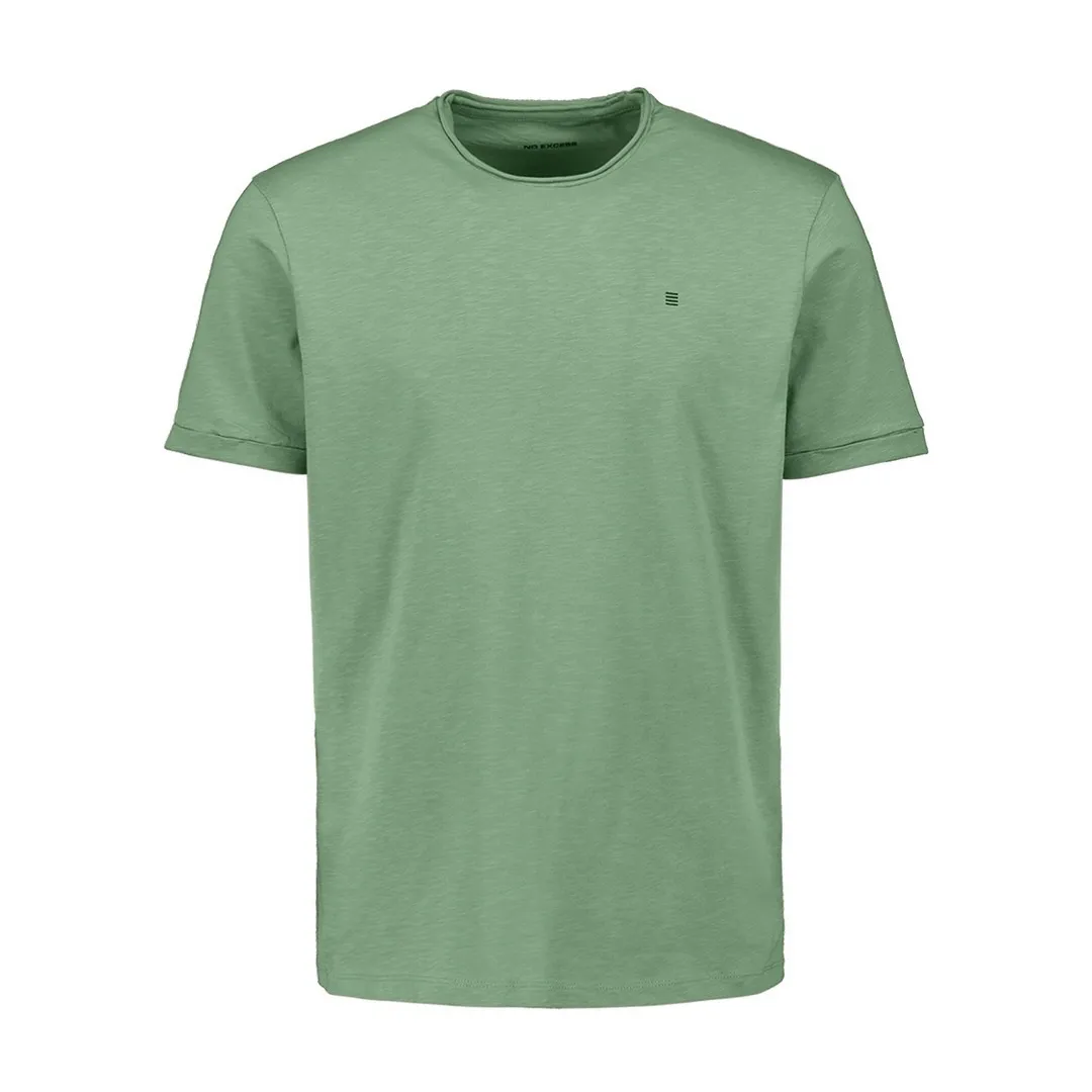No Excess Herren T-Shirt Crewneck Slub grün 27360102SN 050 green