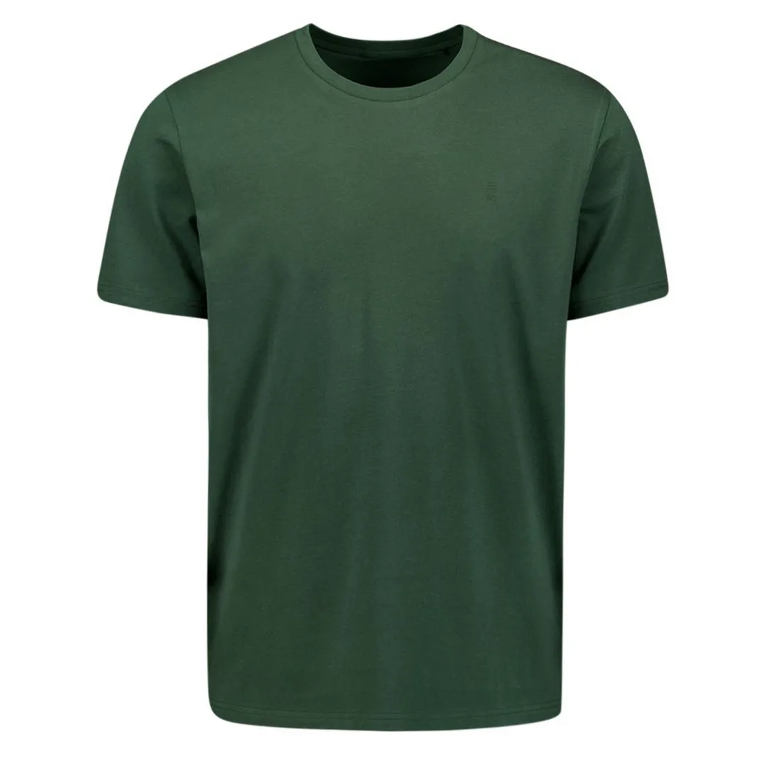 No Excess Herren Basic T-Shirt Regular Fit grün 25340701 052 dark green