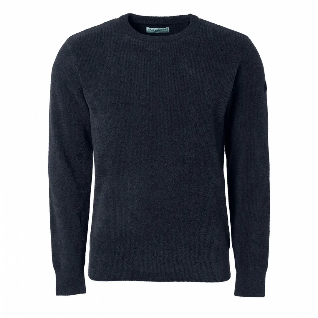 No Excess Herren Pullover Strickpullover blau 21210815SN 078 night