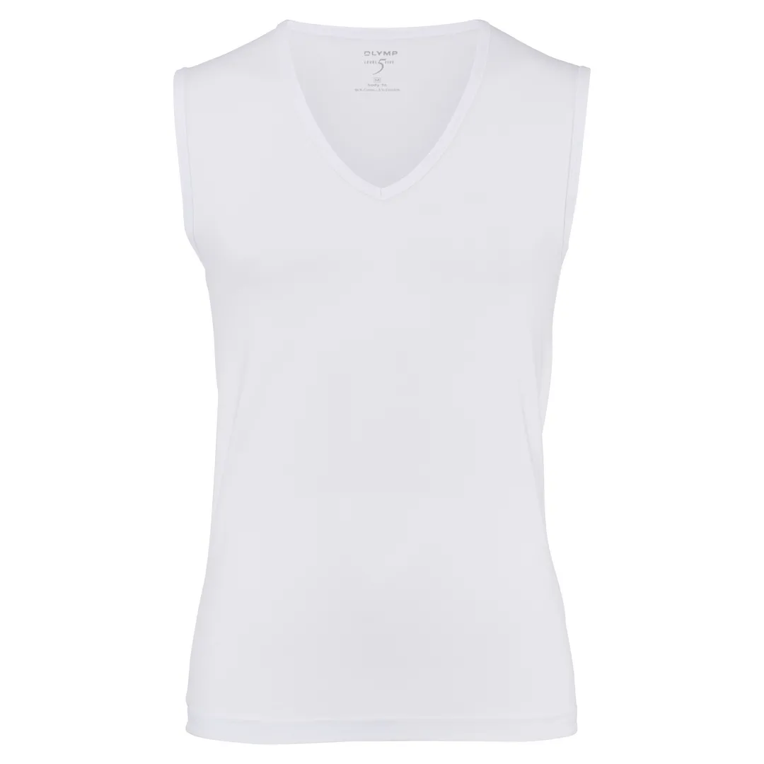 Olymp Herren Level Five Untezieh T-Shirt weiß unifarben 080500 00