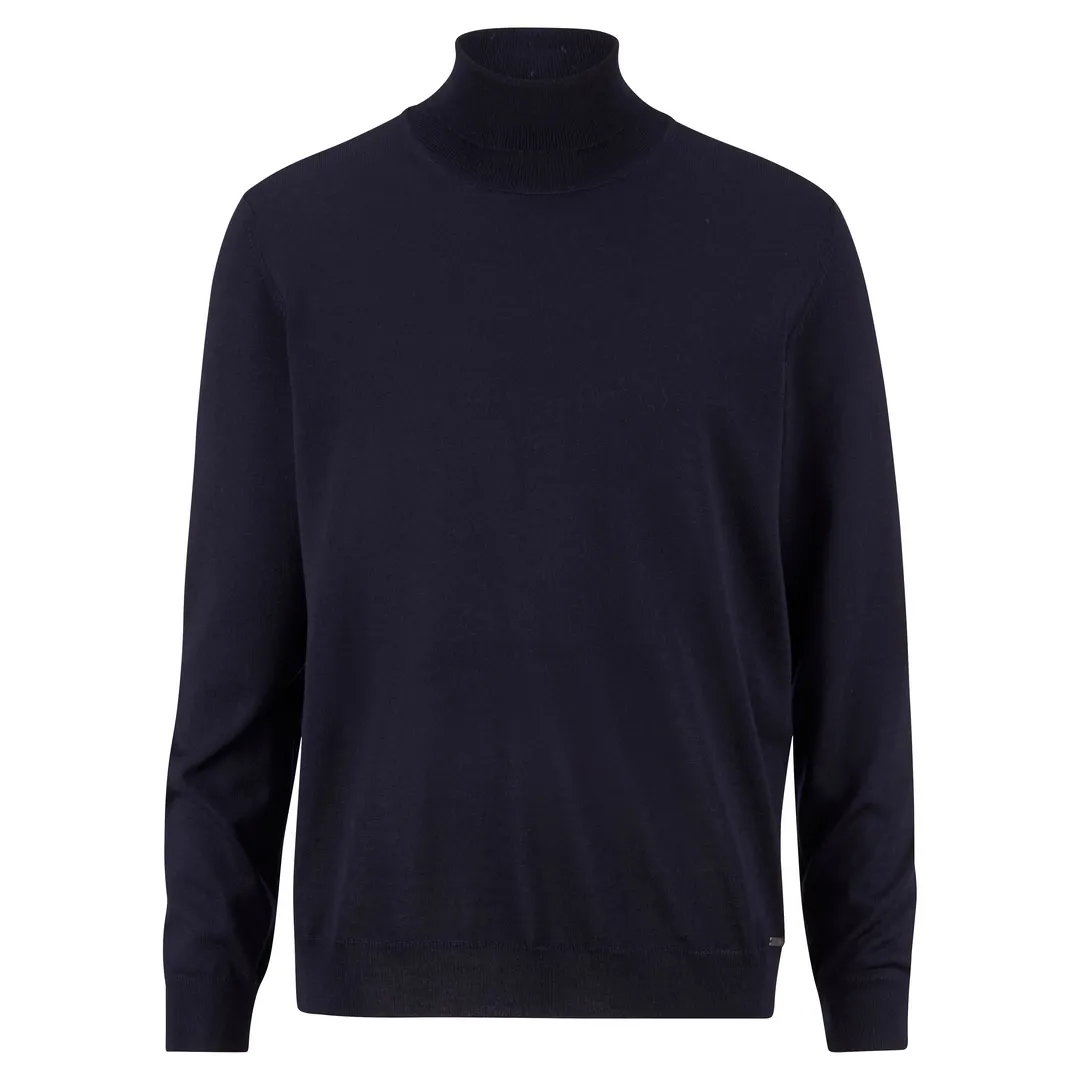Olymp Herren Rollkragen Pullover Strickpullover dunkelblau 015012 18 marine