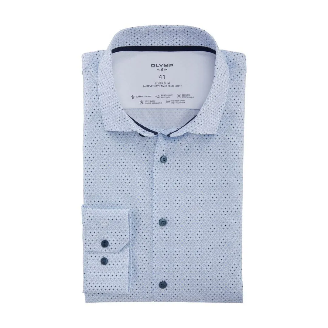 Olymp No. Six 24/Seven Herren Businesshemd blau 254434 11 bleu