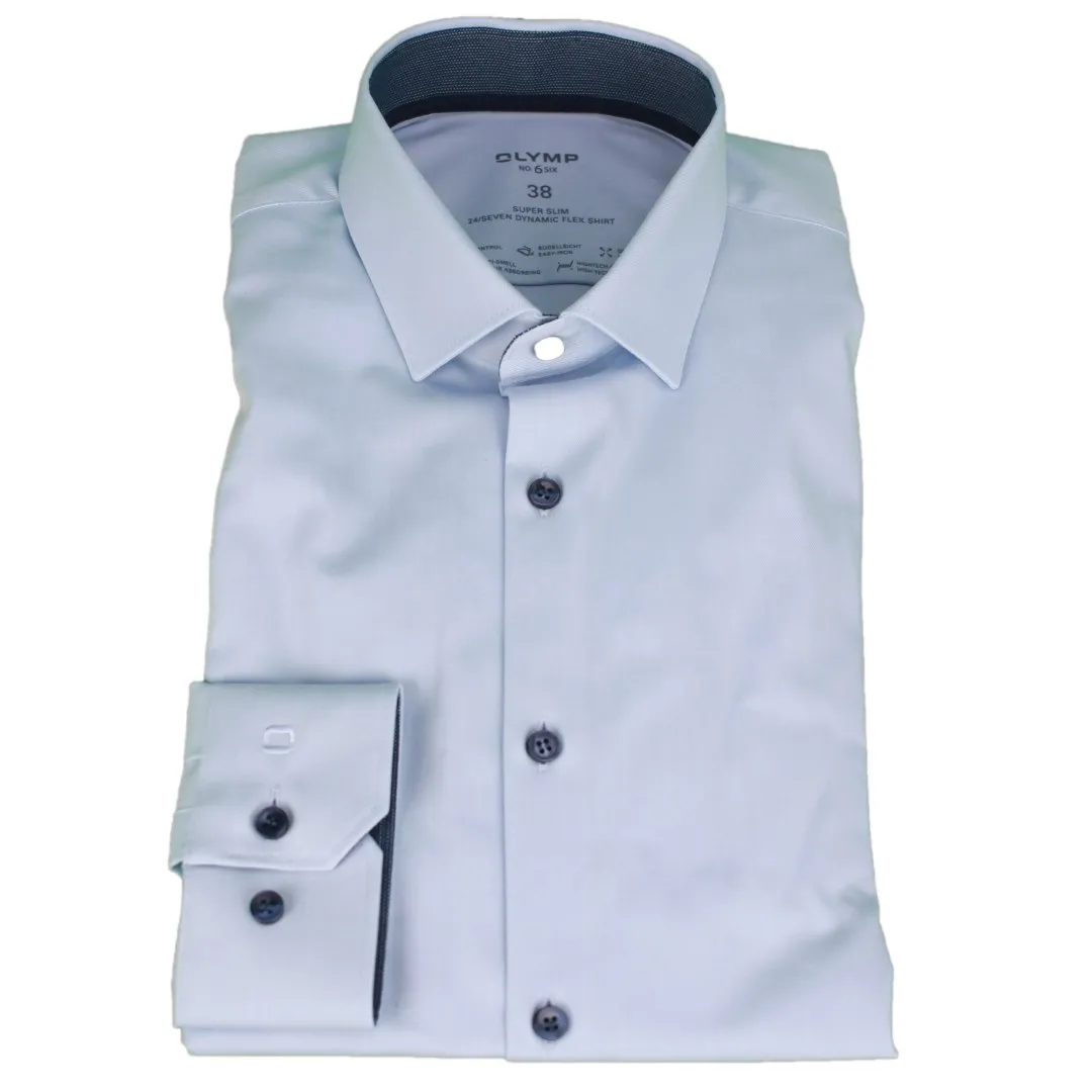 Olymp No. Six 24/Seven Herren Businesshemd blau 255454 11