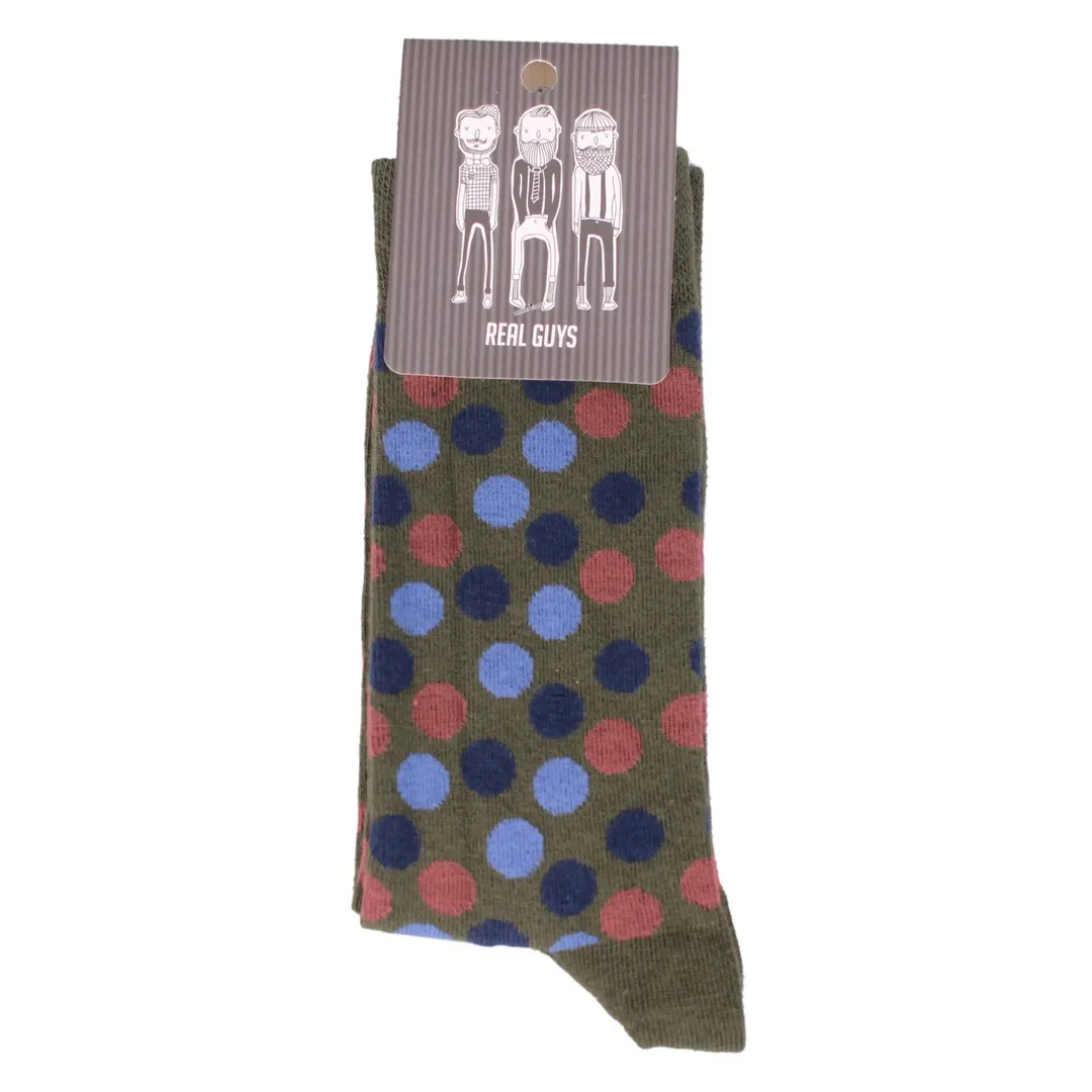 Ploenes Real Guys Socken grün blau rot gepunktet 10129SO005 005
