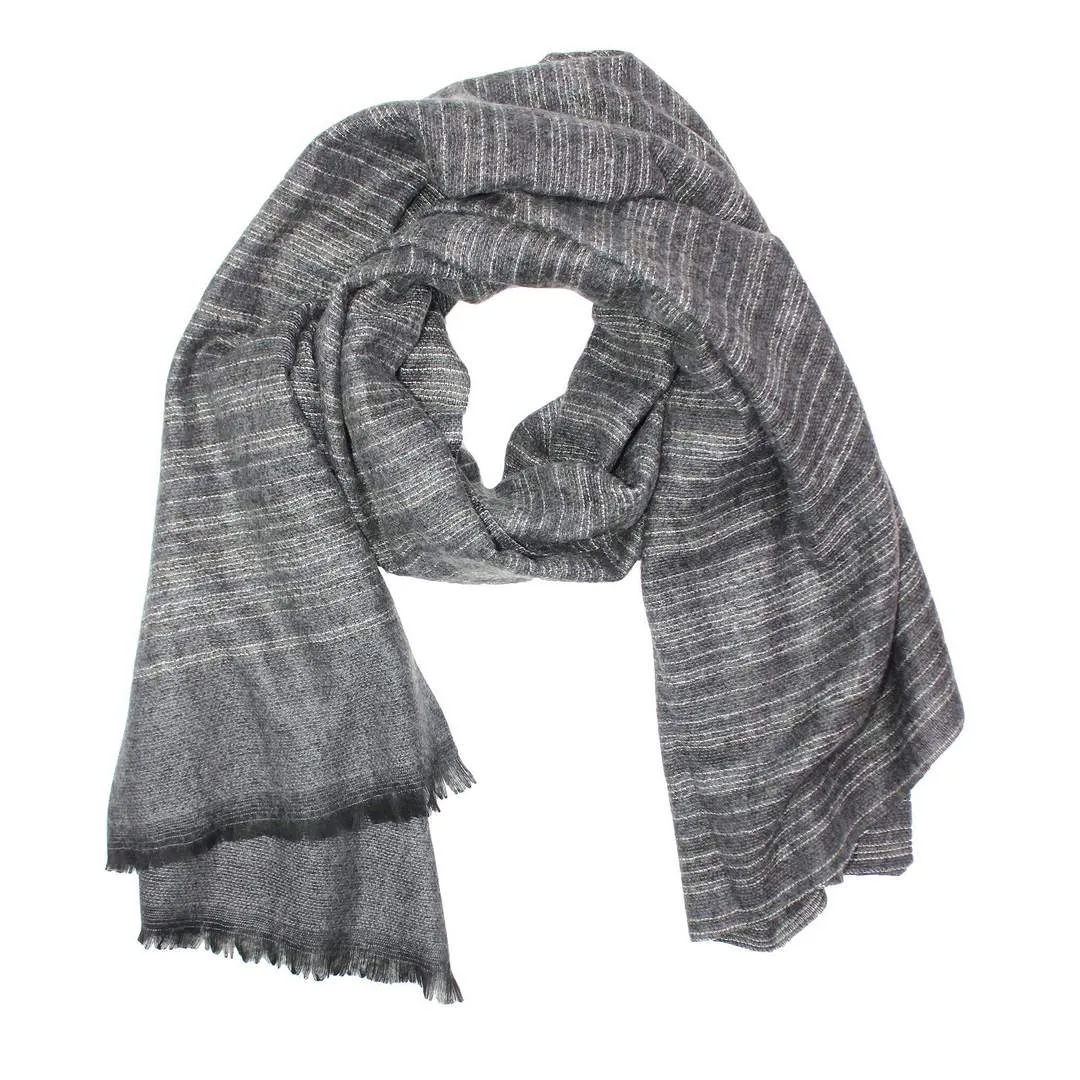 Prince Bowtie Herren Schal Tuch grau gestreift 10017 1500