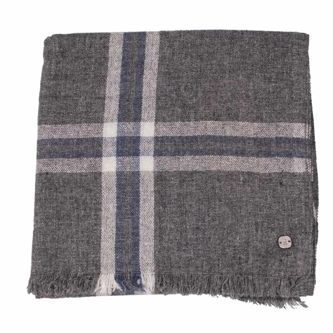 Prince Bowtie Schal grau blau kariert 130005 1700