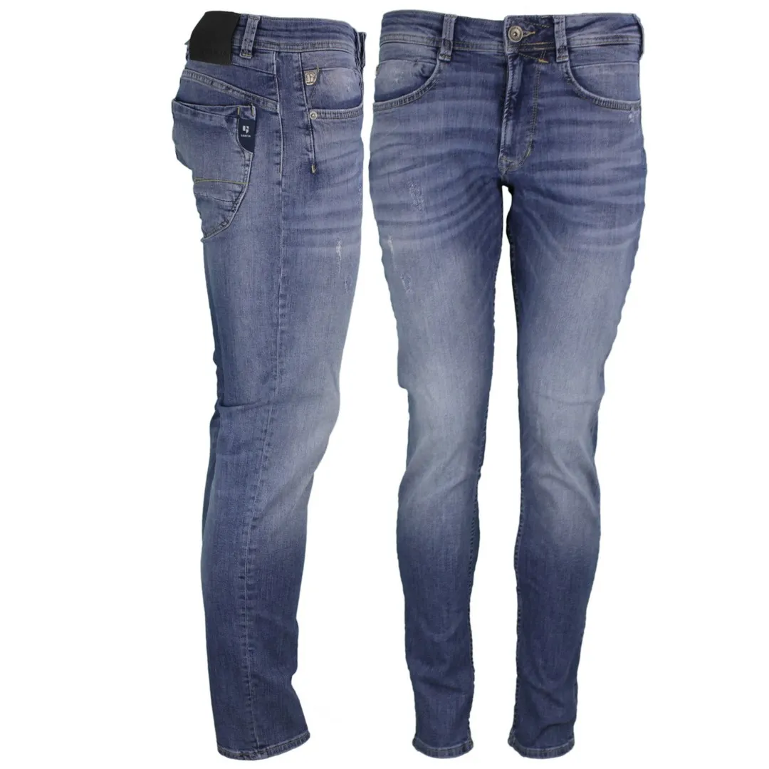 Garcia Herren Jeans Hose Jeanshose blau Stone Washed Rocco 690 9530 Vintage Used