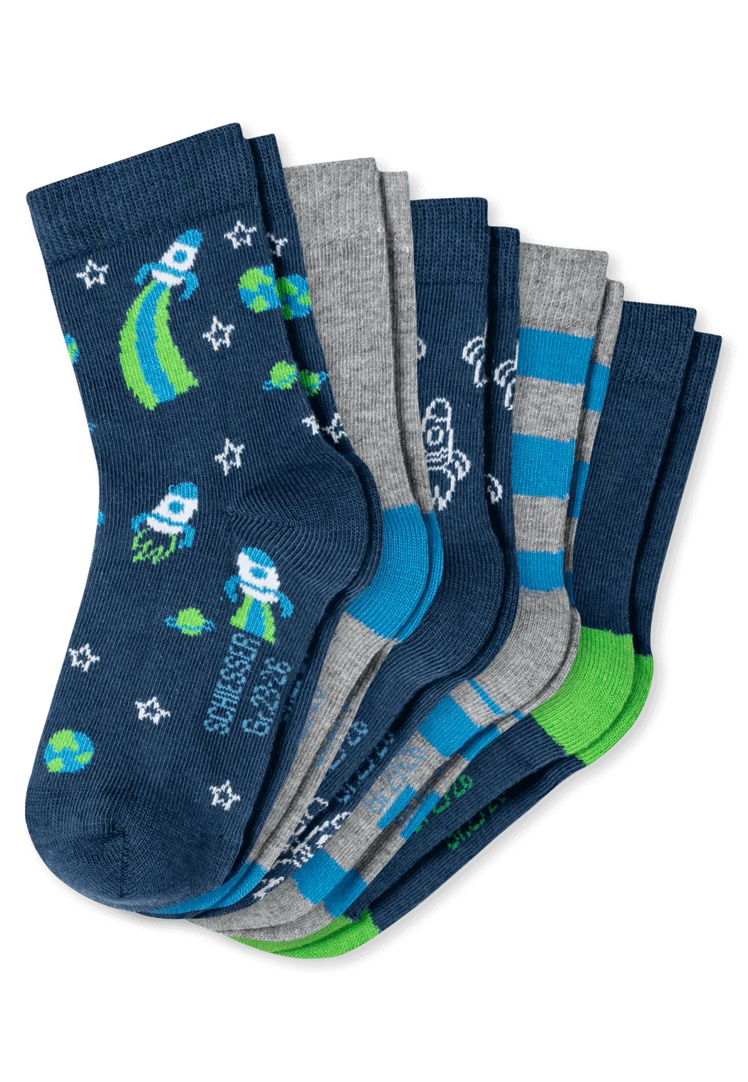 5er-Pack Schiesser Astronaut Jungen Socken
