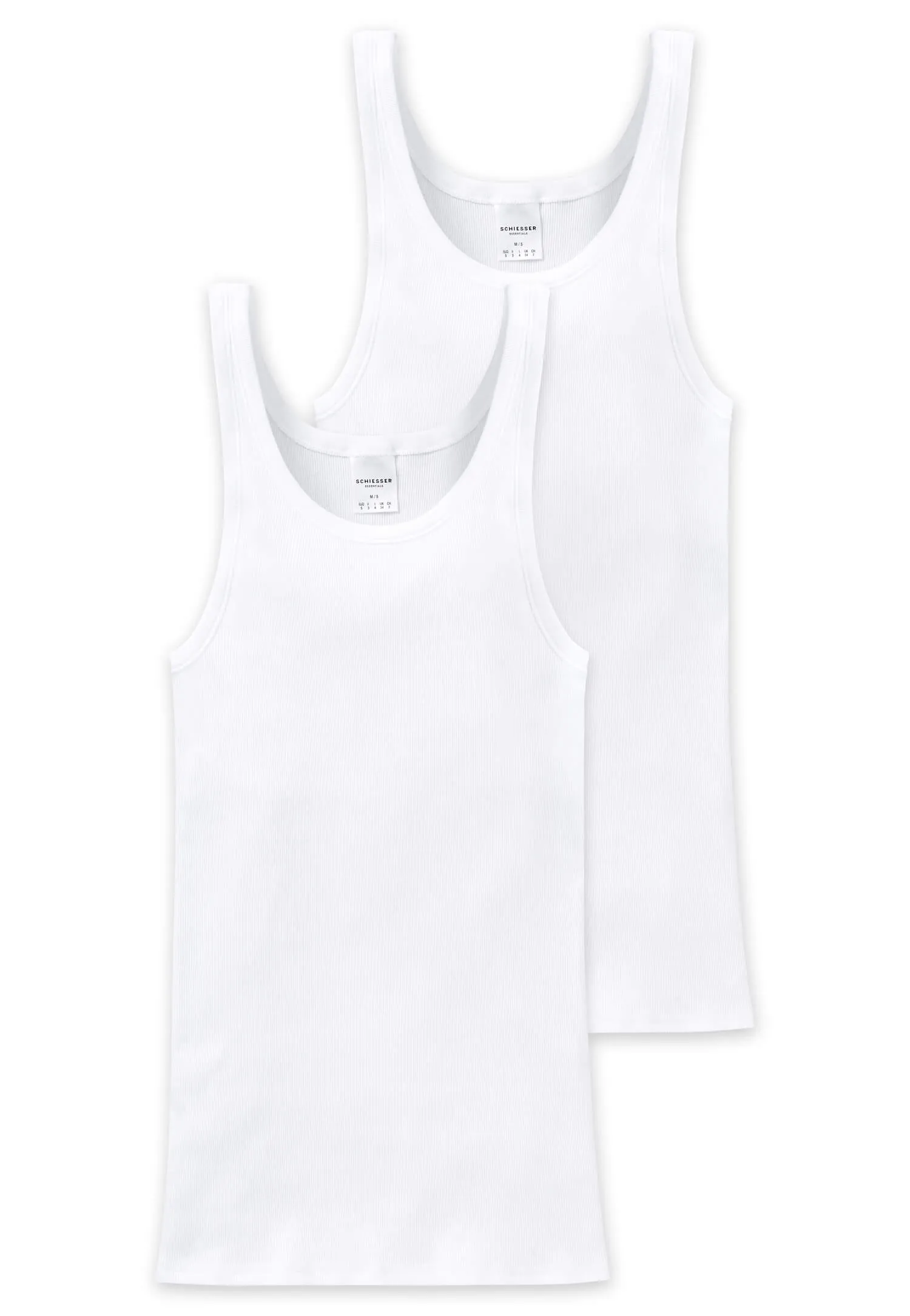 2er-Pack Schiesser Essentials Herren Unterhemd