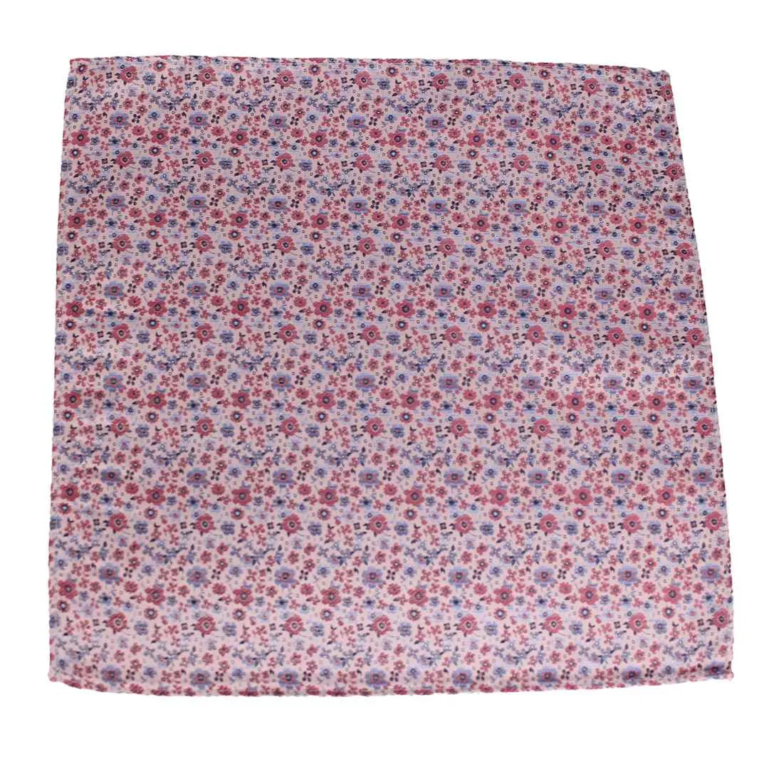 Seidenfalter Einstecktuch rot blau floral T412056 6150