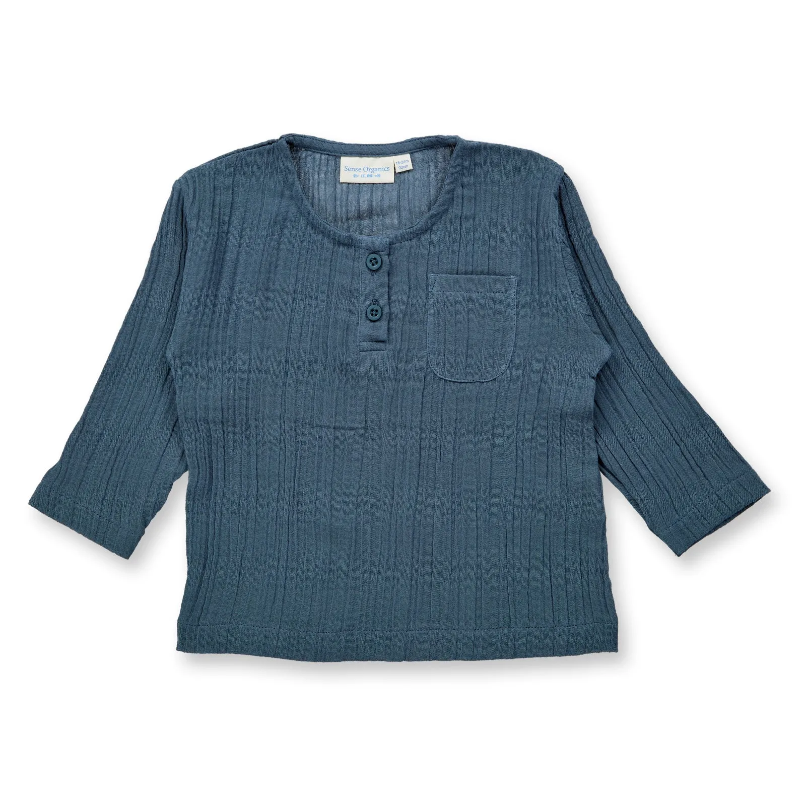 Sense Organics Musselin Kinder Langarm Shirt Bio Baumwolle