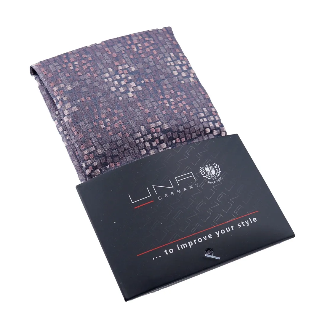 UNA Einstecktuch Piombo rot gemustert 81169223