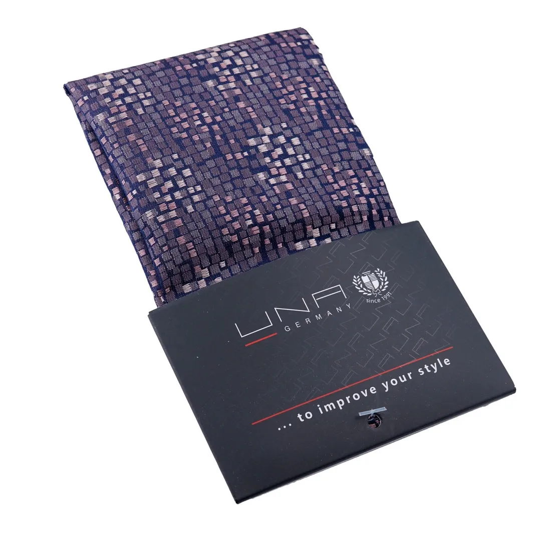 UNA Einstecktuch Piombo rot gemustert 81169224