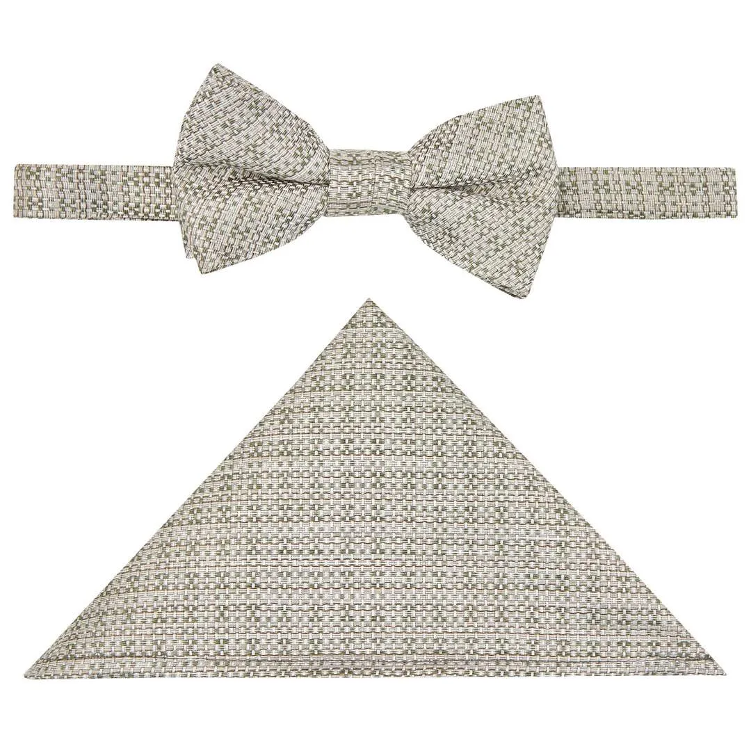 Wilvorst Drop 8 Herren Fliege Schleife Einstecktuch Set grün 447113 W0424 045