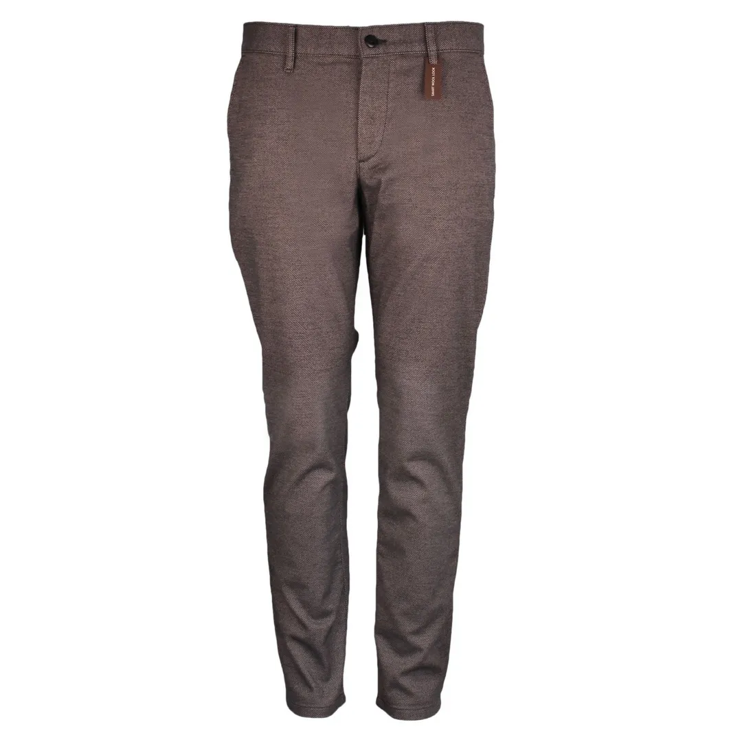 Alberto Herren Chino Hose Lou Wool Look Regular Fit braun 45571223 545