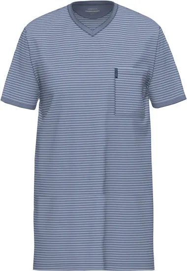 AMMANN Organic Extra Light Nachthemd 1/2 Arm V Hals polo