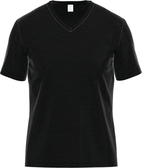 AMMANN V-Shirt, Serie Cotton & More, schwarz
