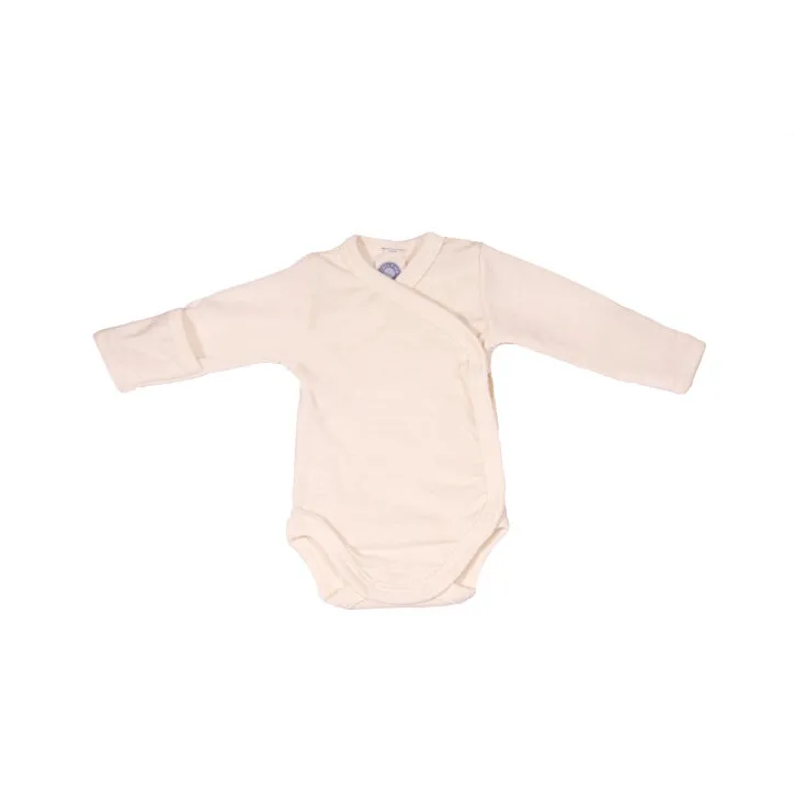 Cosilana Wickelbody 1/1 A m. KR natur 70% Merinoschurwolle / 30% Seide